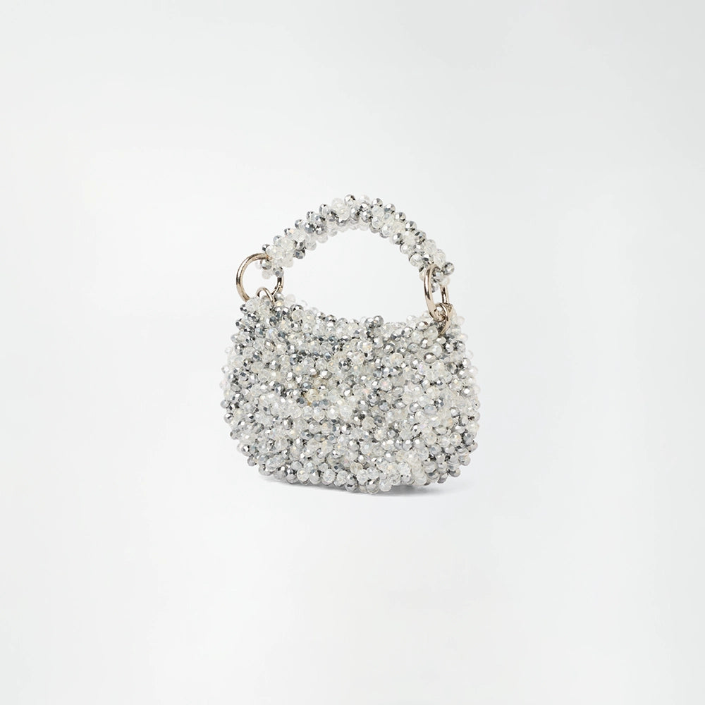 Starlit Noir Black Beaded Tote