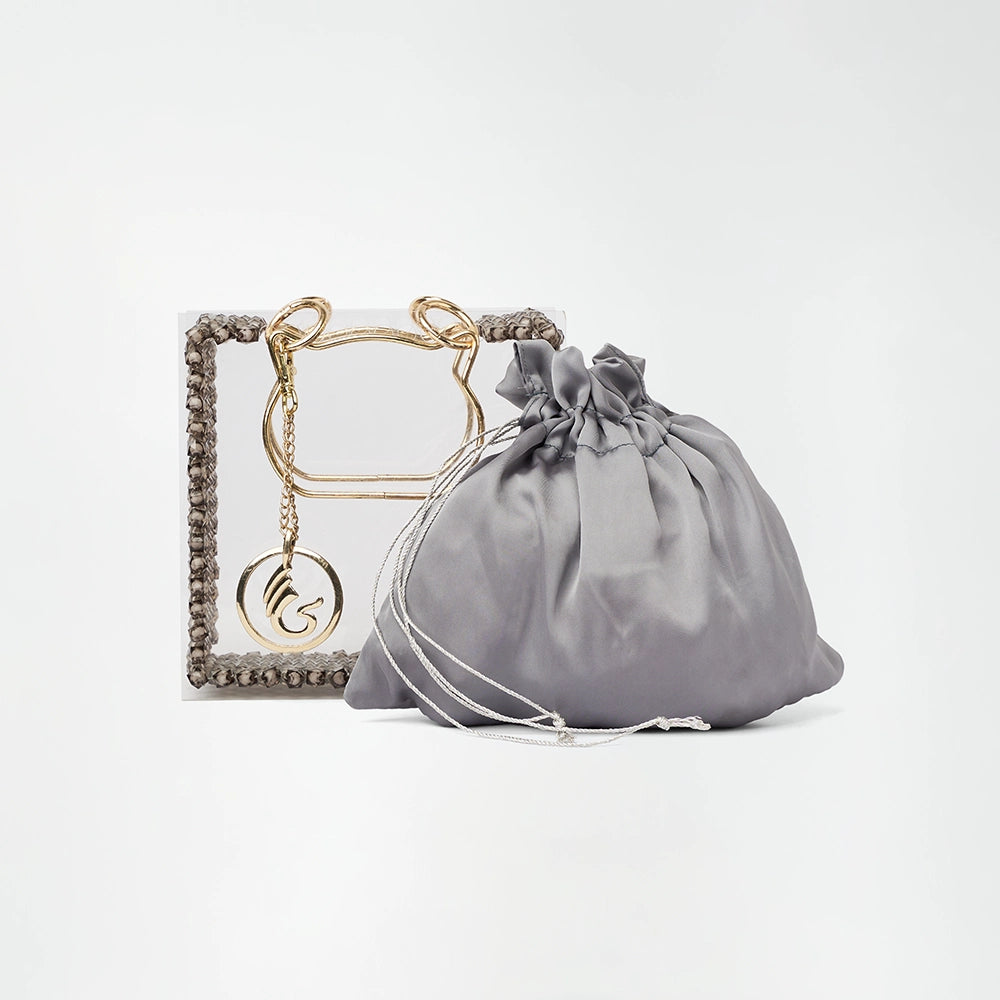 Crystal Muse Transparent Clutch