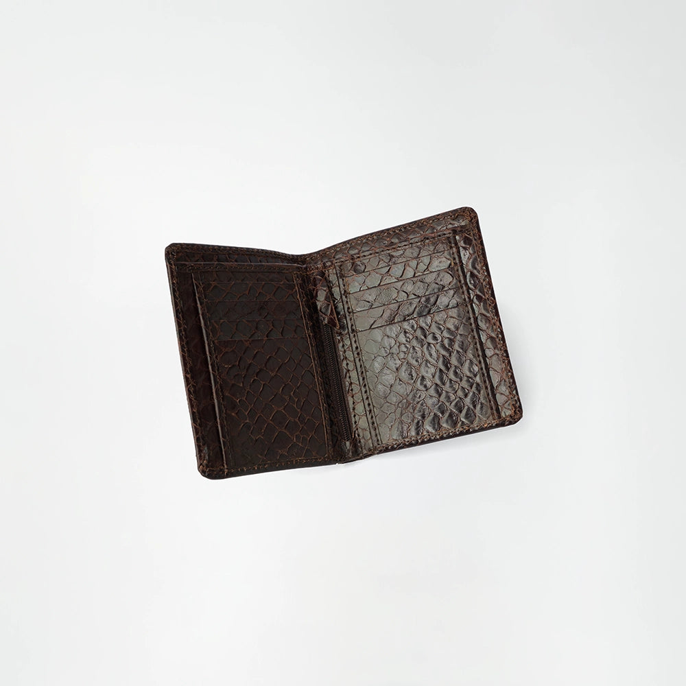 Brown Leather Bi-Fold Wallet