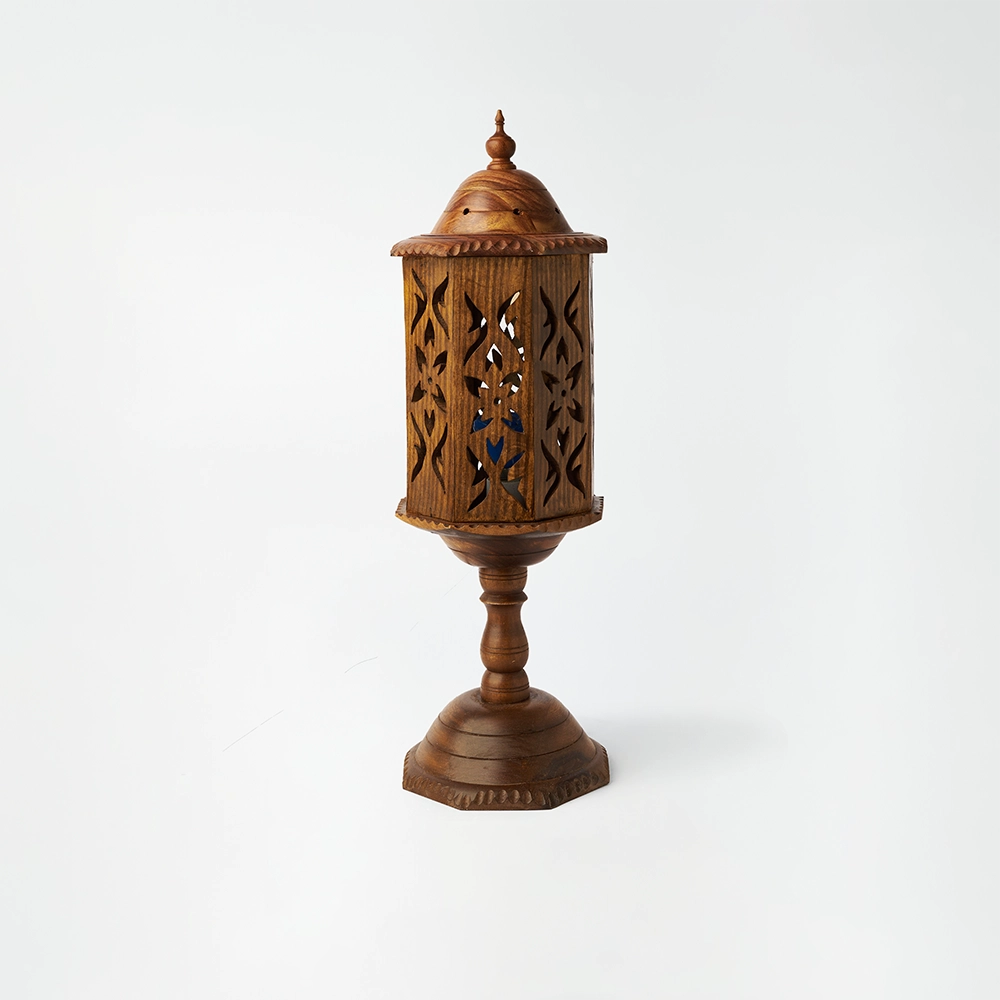 Wooden Side Table Lamp 2