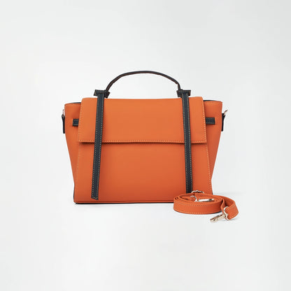 Orange Satchel Handbag