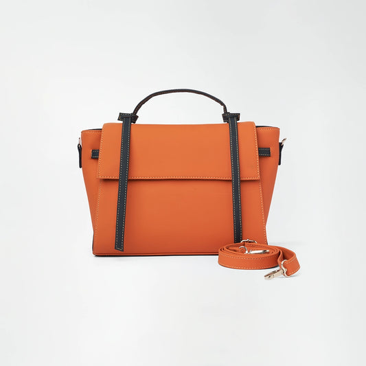 Orange Satchel Handbag