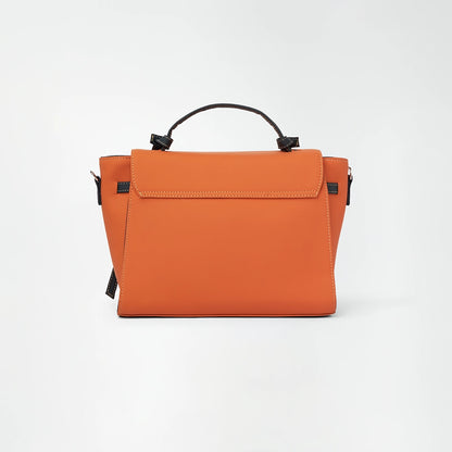 Orange Satchel Handbag