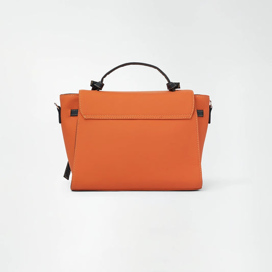 Orange Satchel Handbag