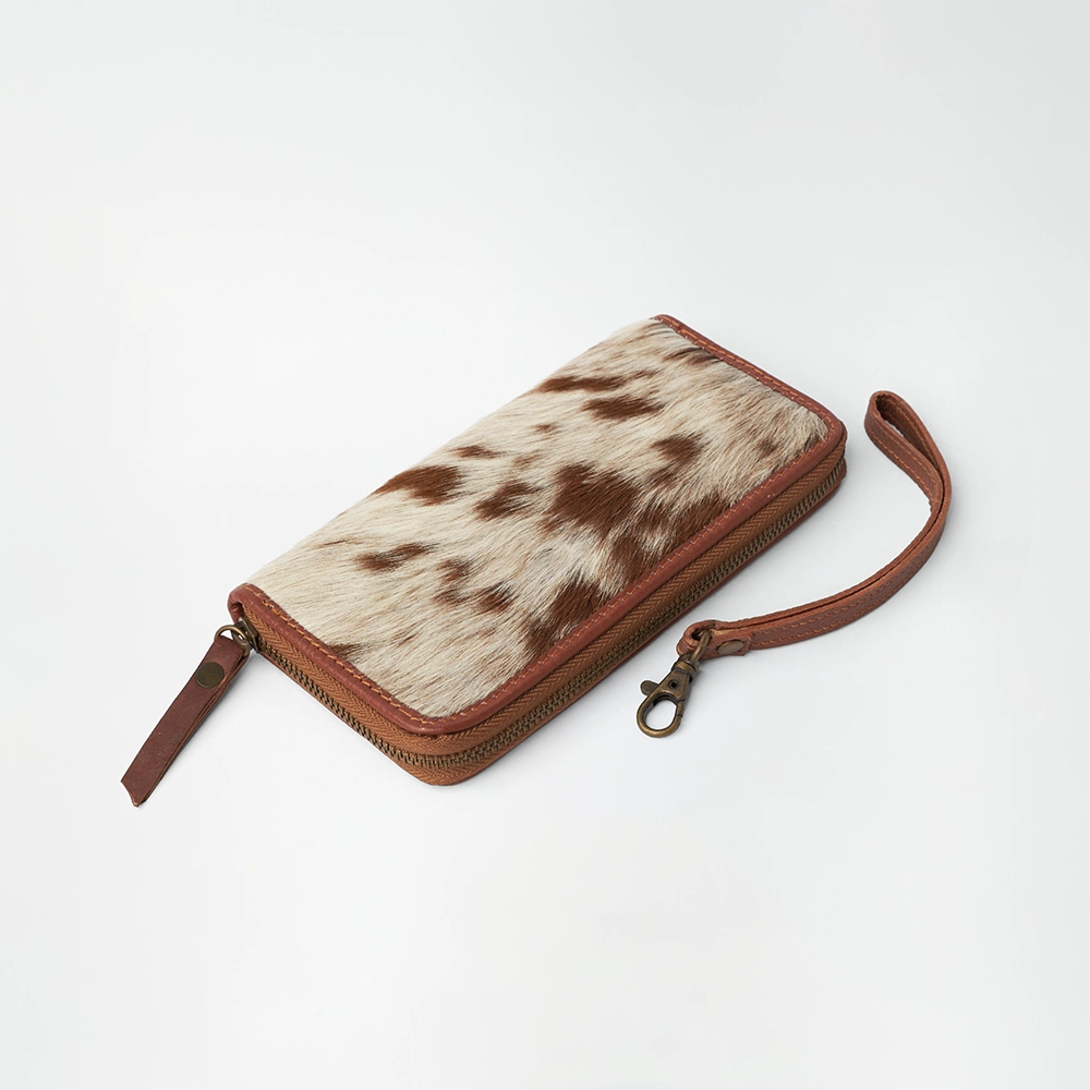 The Spotted Leather Wristlet Wallet