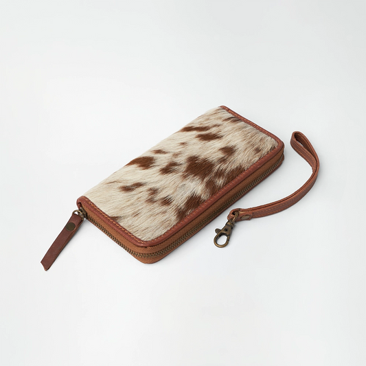 The Spotted Leather Wristlet Wallet