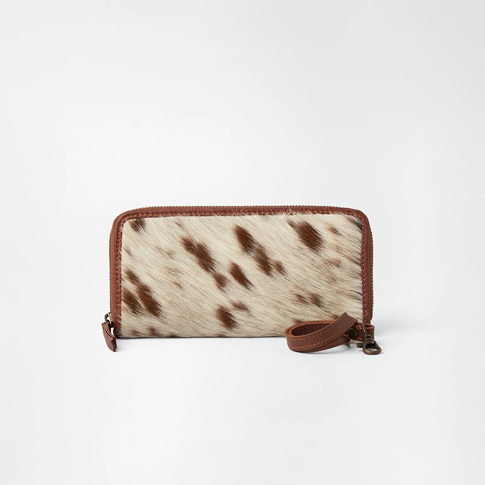 The Spotted Leather Wristlet Wallet