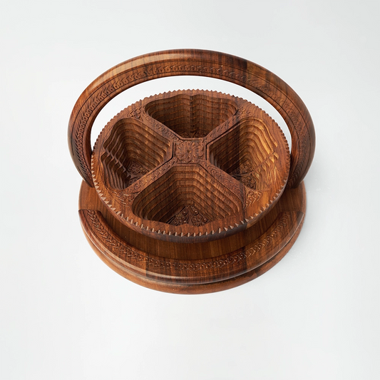 Wooden Dry Fruit Serving Tray