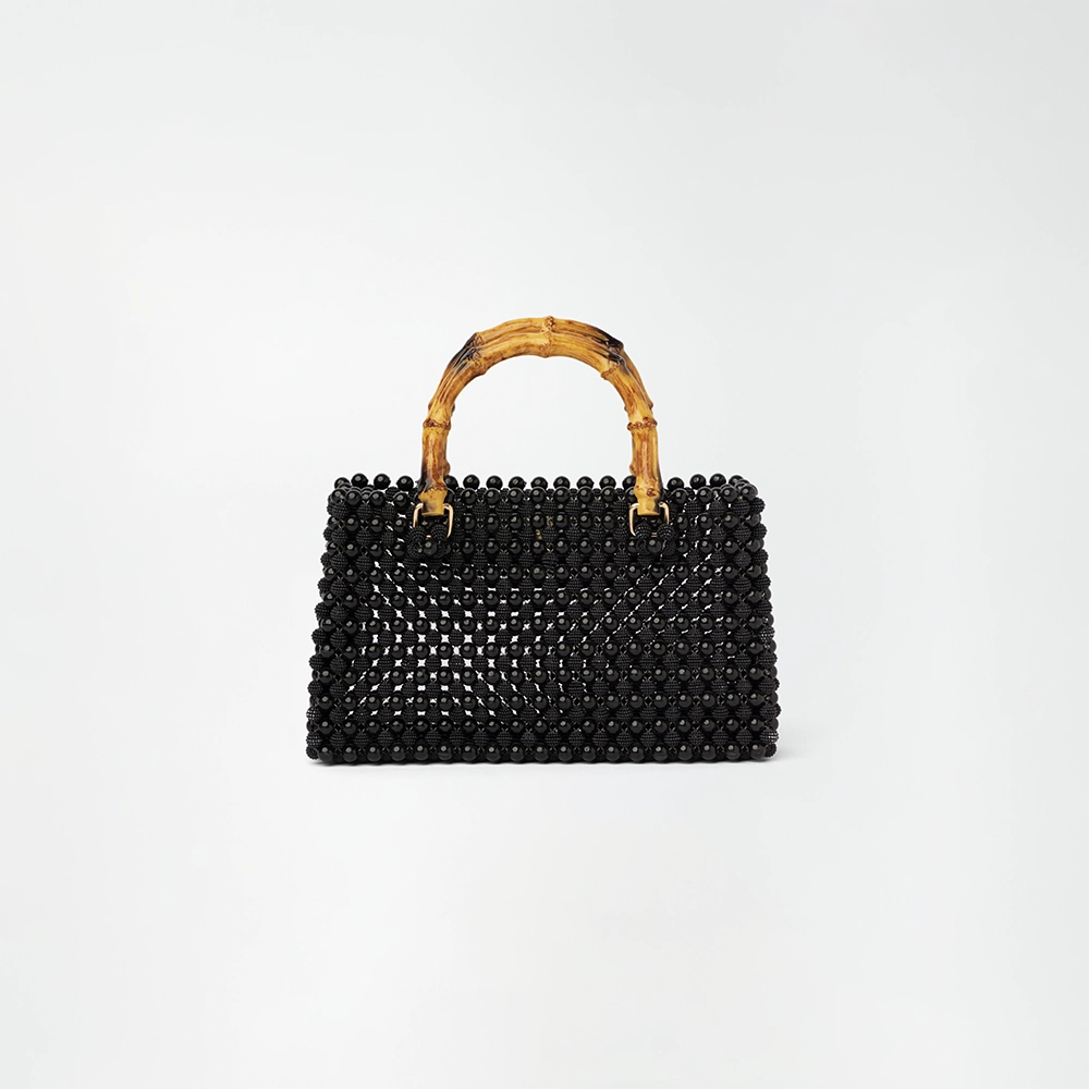 Midnight Mirage Beaded Tote