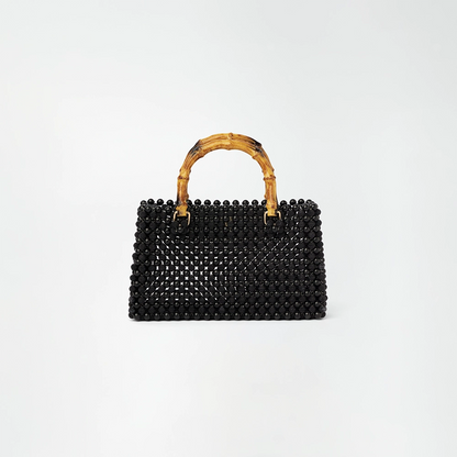 Midnight Mirage Beaded Tote