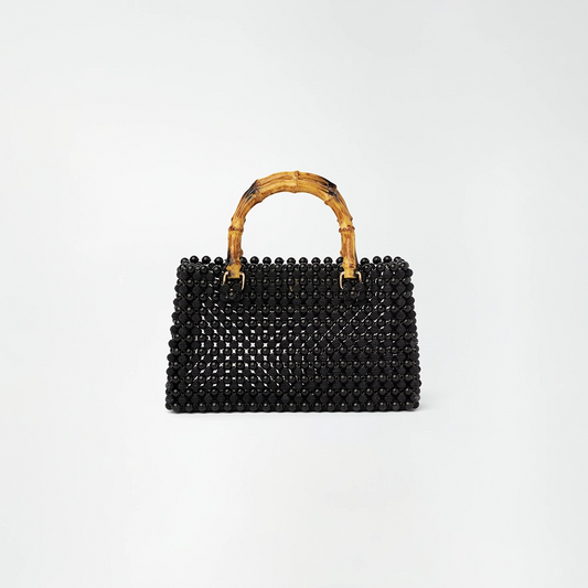 Midnight Mirage Beaded Tote